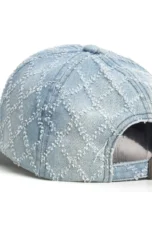 Diamond Stitch Denim Cap