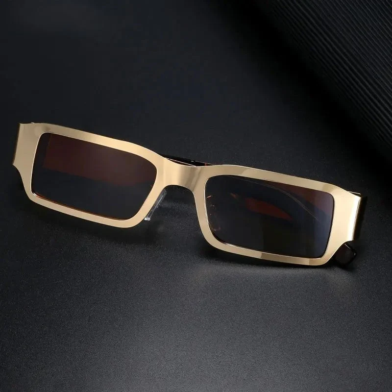 Metal Frame Flare Lens Sunglasses