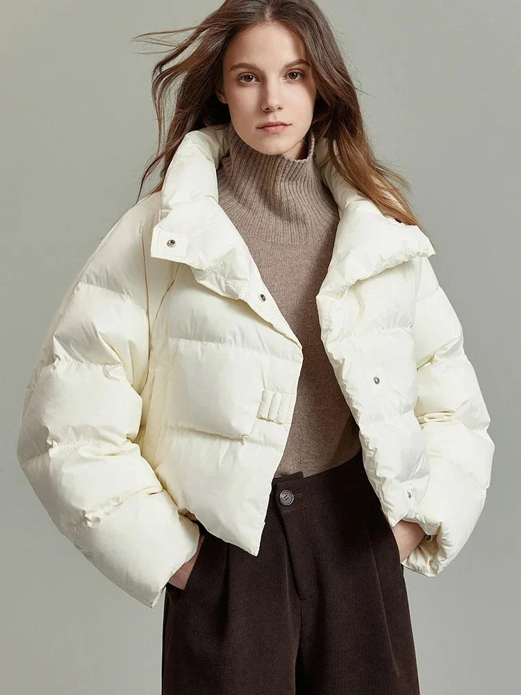 Léonide | Quilted Funnel Neck Parka