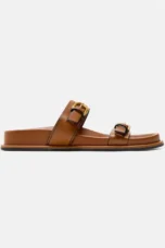 Edmee | 100% Leather Double Strap Sandals