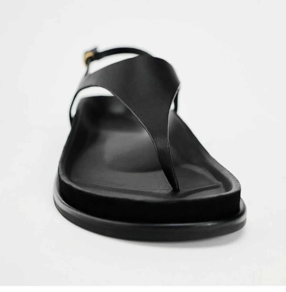 Eudora | Metal Trim Ankle Strap Flats