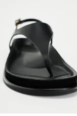 Eudora | Metal Trim Ankle Strap Flats
