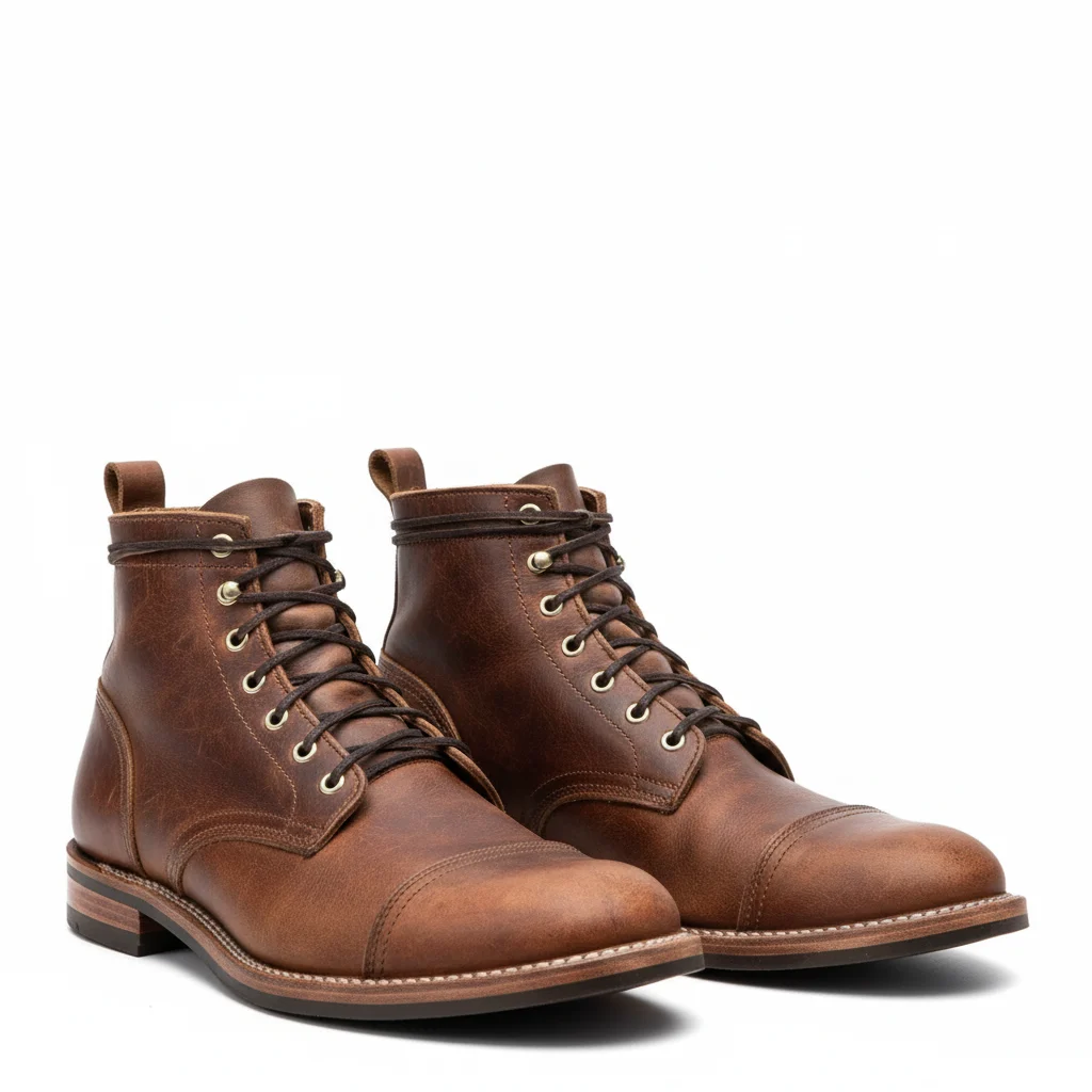 Ovide | Lace Up Boot, Worn Finish