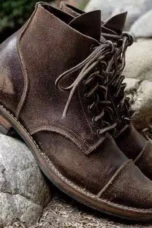 Ovide | Lace Up Boot, Worn Finish