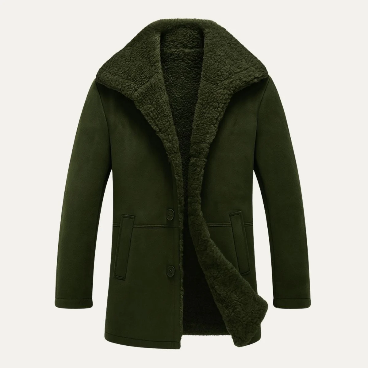 Gedeon | Shearling Collar Overcoat