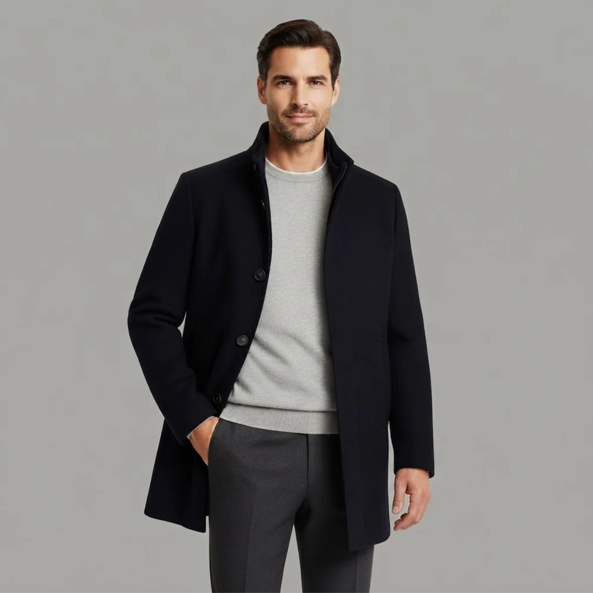 The Bernard | Wool-Blend Insulated Coat