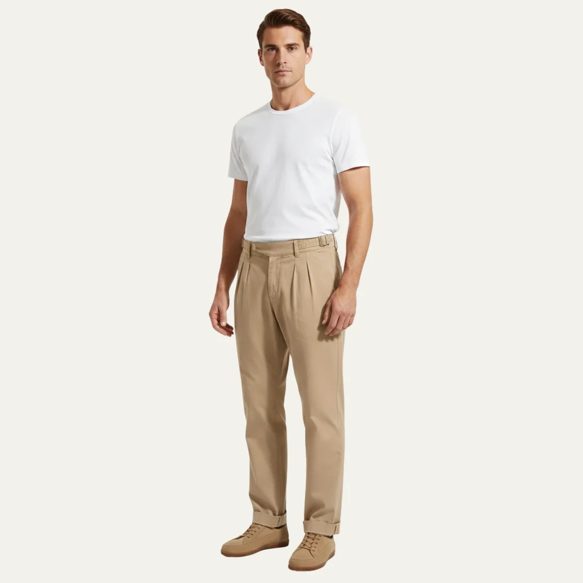 Isaure | High Rise Double Pleat Trousers