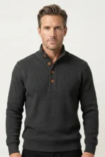 Eudes | Buttoned Collar Wool Knit