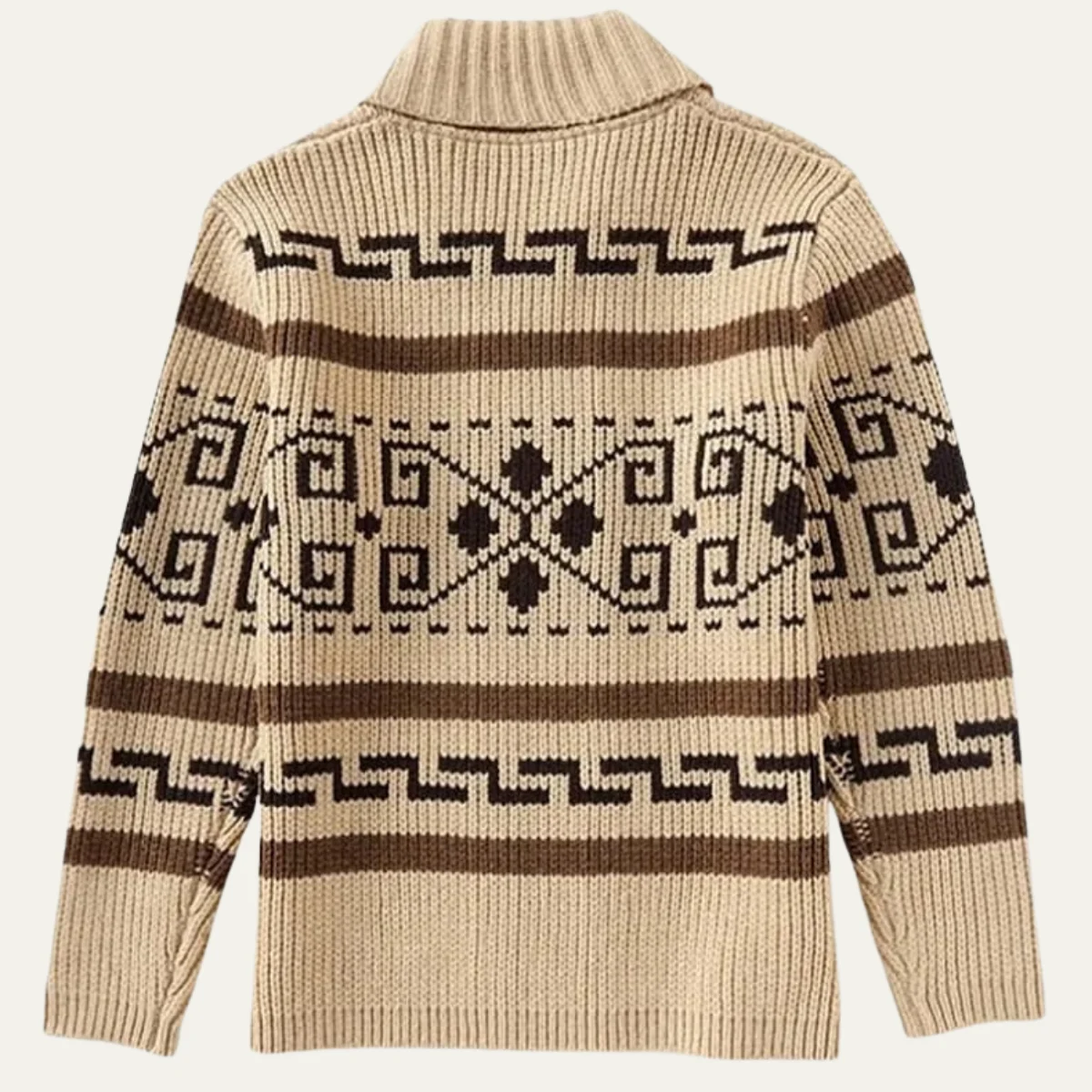 Urgel | Geometric Wool Blend Cardigan
