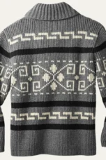 Urgel | Geometric Wool Blend Cardigan