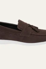 Sabin | Suede Tassel Loafers, Grip Sole