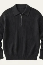 Maurille | Full Rib Half Zip Sweater