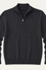 Omer | Stand Collar Quarter Zip Knit