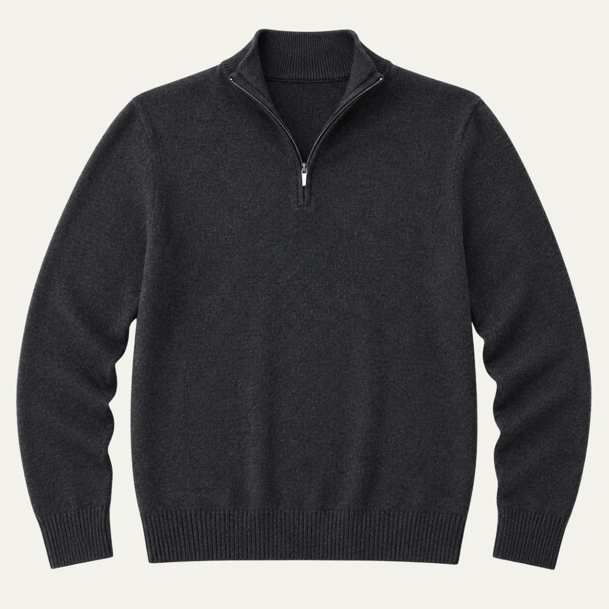 Omer | Stand Collar Quarter Zip Knit