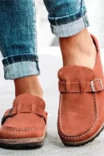 Georgianna | Buckled Platform Slip-On Mules