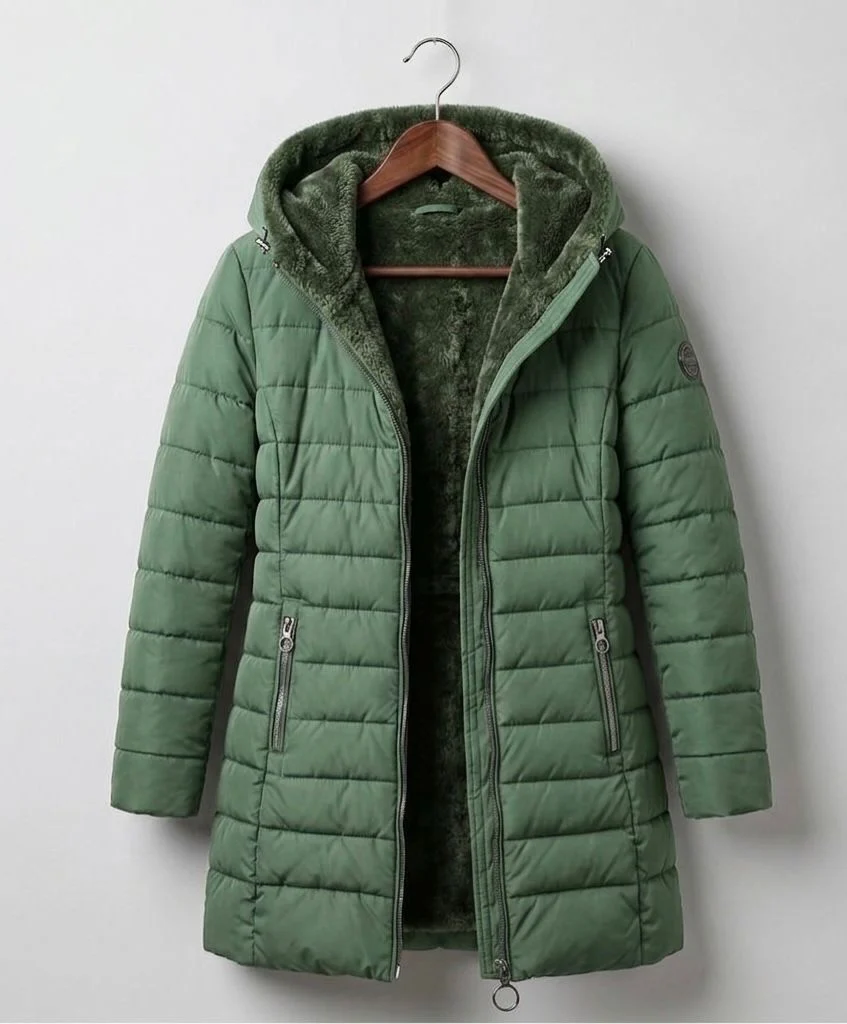 Georgina | Fleece Lined Quilted A-Line Coat