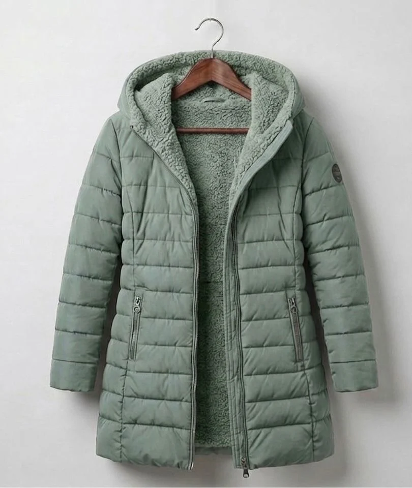Georgina | Fleece Lined Quilted A-Line Coat