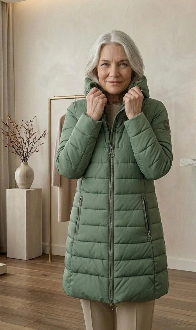 Georgina | Fleece Lined Quilted A-Line Coat
