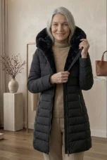 Georgina | Fleece Lined Quilted A-Line Coat