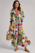 Rosine | Unlined Floral Maxi Dress