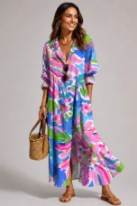 Rosine | Unlined Floral Maxi Dress