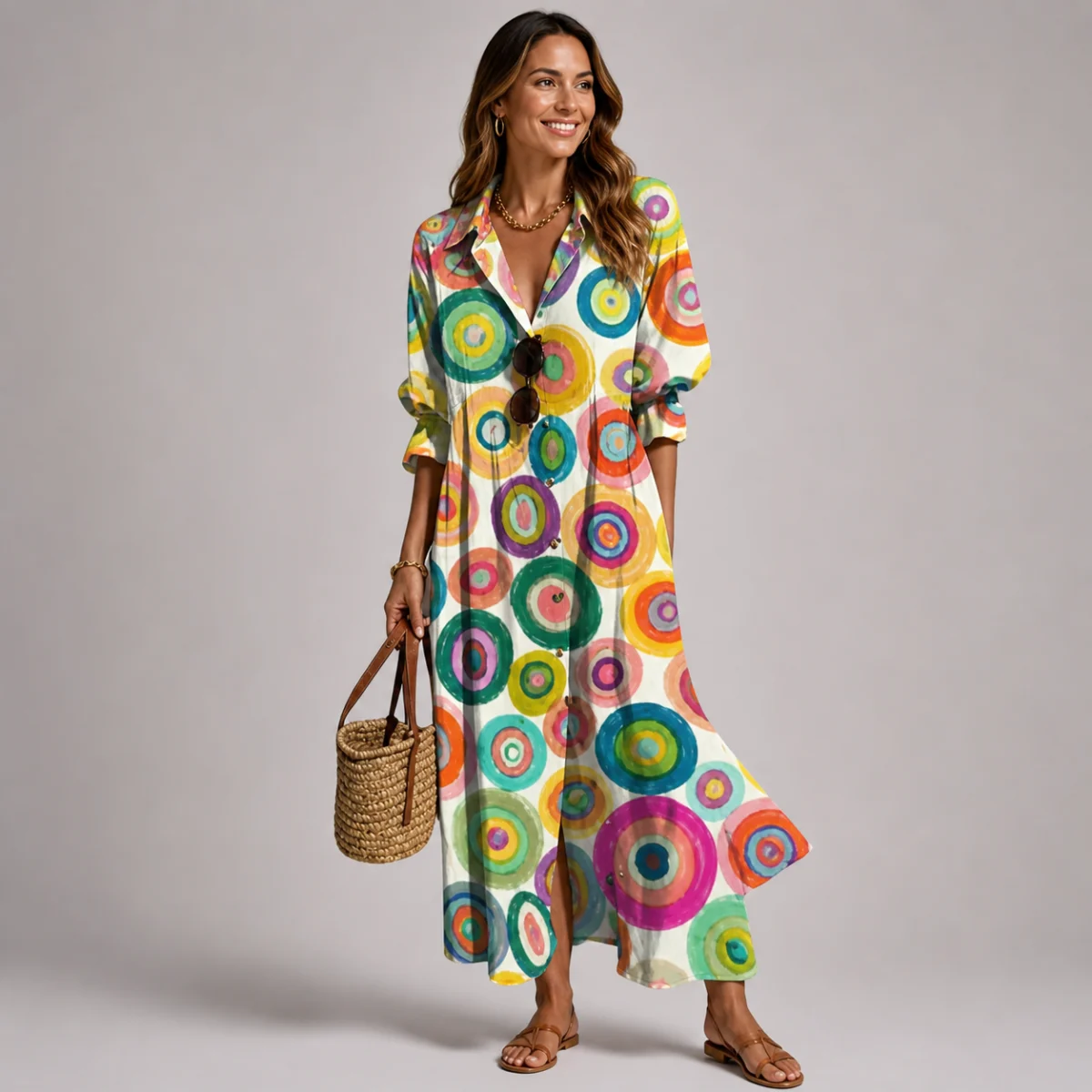 Rosine | Unlined Floral Maxi Dress