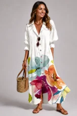 Rosine | Unlined Floral Maxi Dress