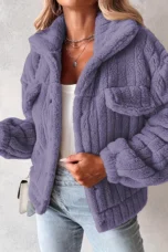 Henriette | Teddy Jacket, Fold-Over Collar