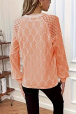 Melvina | Jacquard Lace Panel Top
