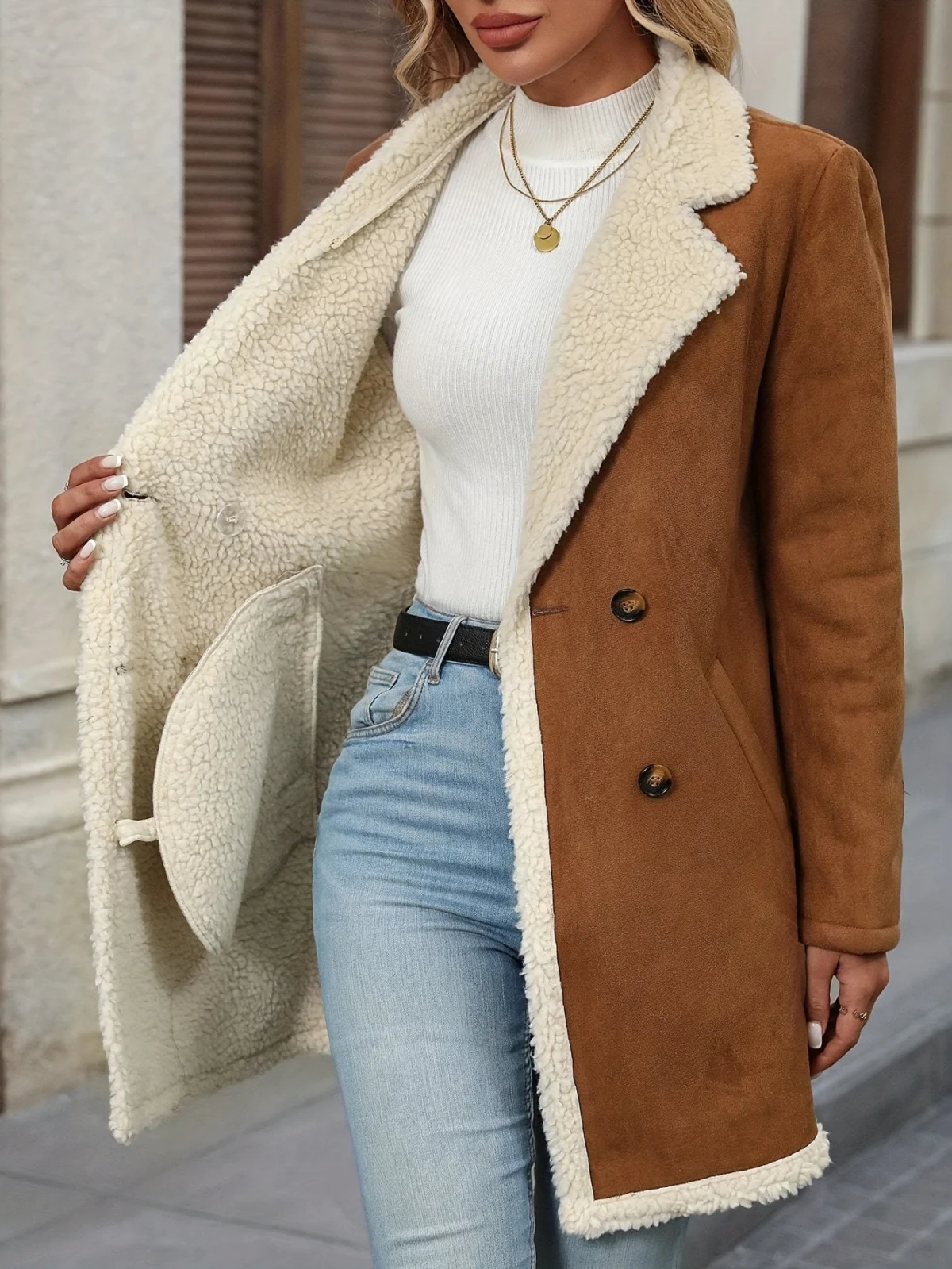 Wilma | Double-Breasted Long Coat