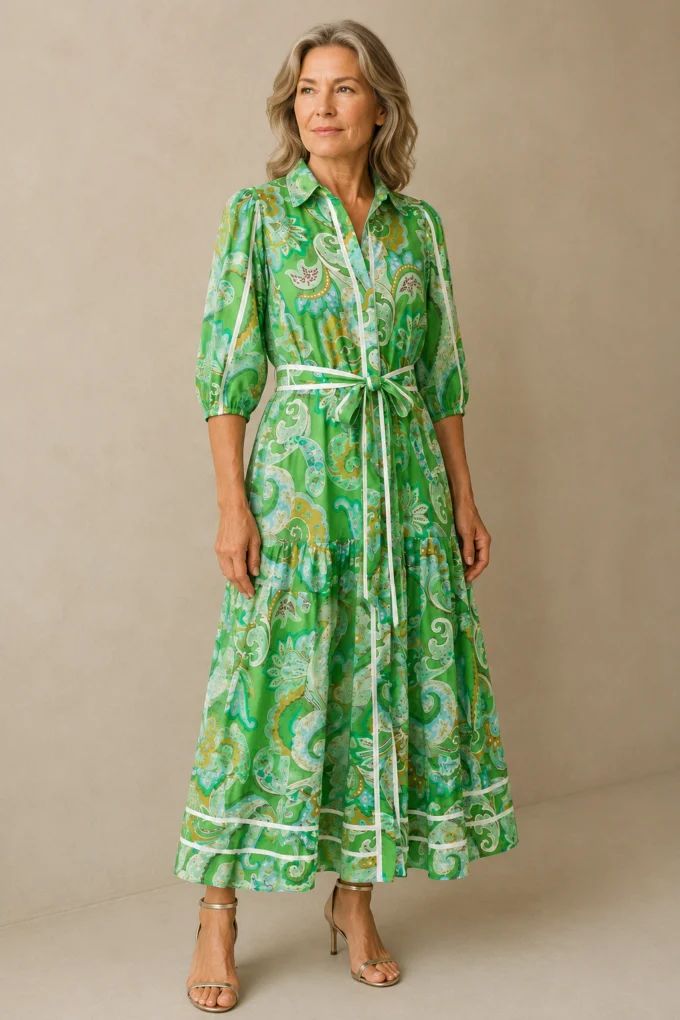 Adelaide | Paisley Print Maxi Dress