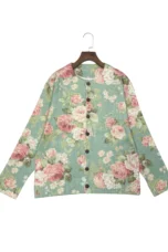 Rosemary | Floral Print Knit Cardigan
