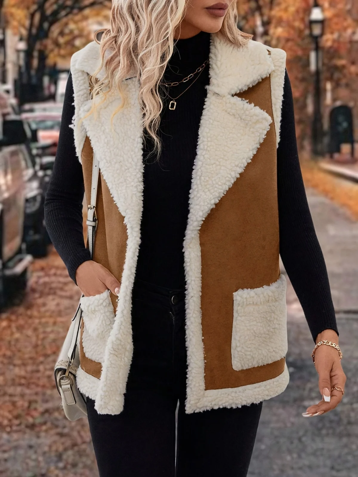 Bernice | Lambswool Gilet, Lapel Collar