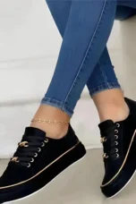 Yvette | Platform Sole Lace-Up Sneakers