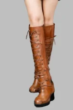 Gloria | Zip-Side Knee-High Combat Boots