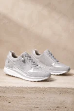 Ashley sequin wedge sneakers - product view
