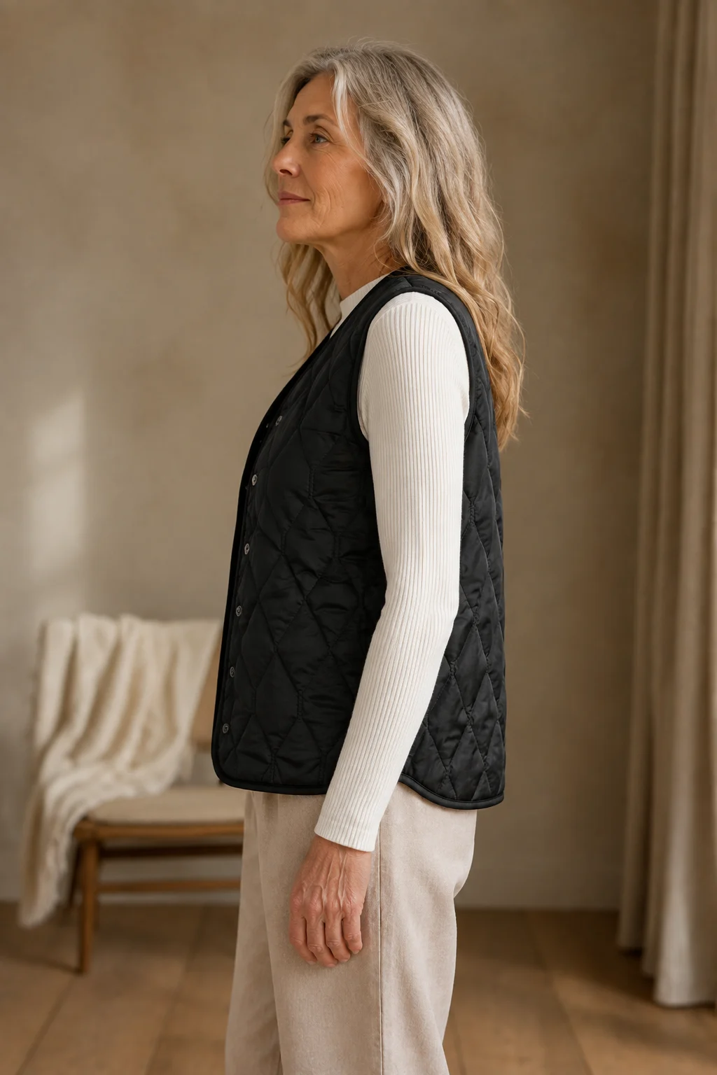 Azilda vest side view