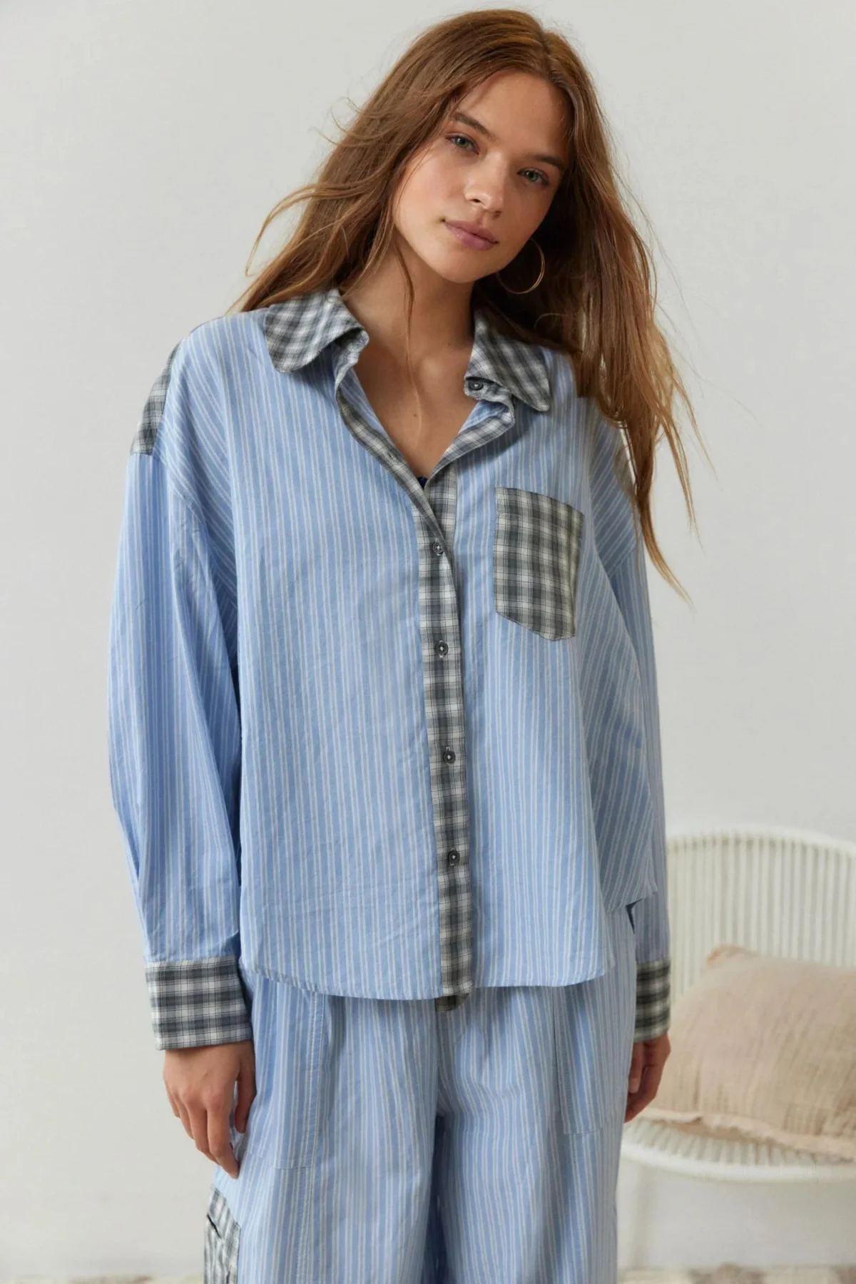 Léonarde | Cotton Blend Two-Piece Pyjamas