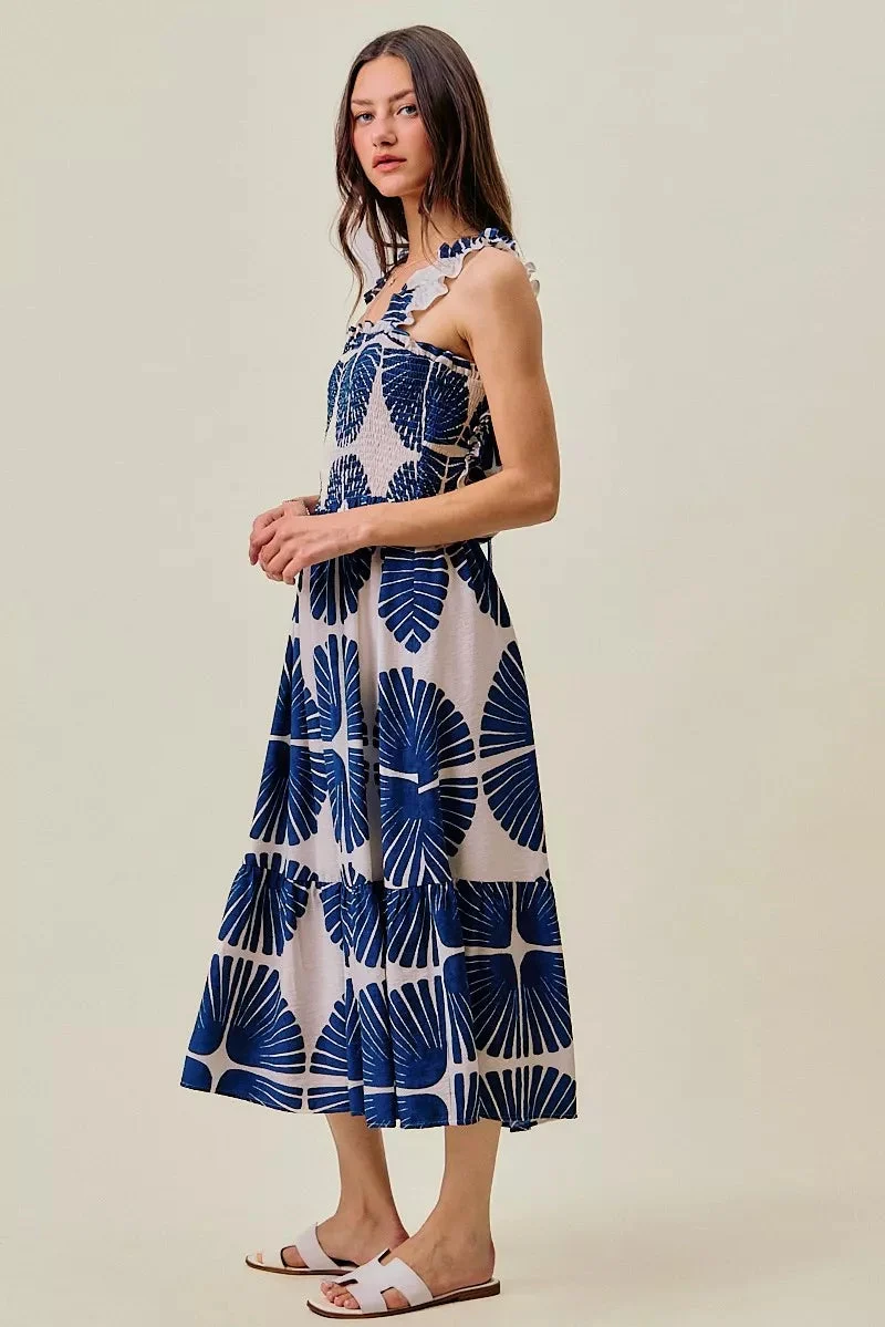 Madeline | Tiered Abstract Print Dress