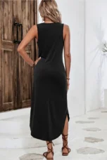 Gertrude | Printed Jersey Column Maxi Dress