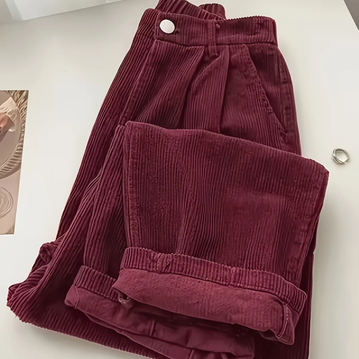 Scholastique | Woven Drape Wide Leg Pants