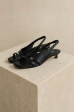Estella | Sheepskin Lined Tie Strap Heels