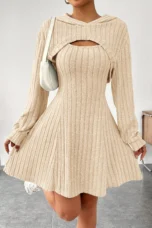Valeda | Ribbed Sweater Knit Dress