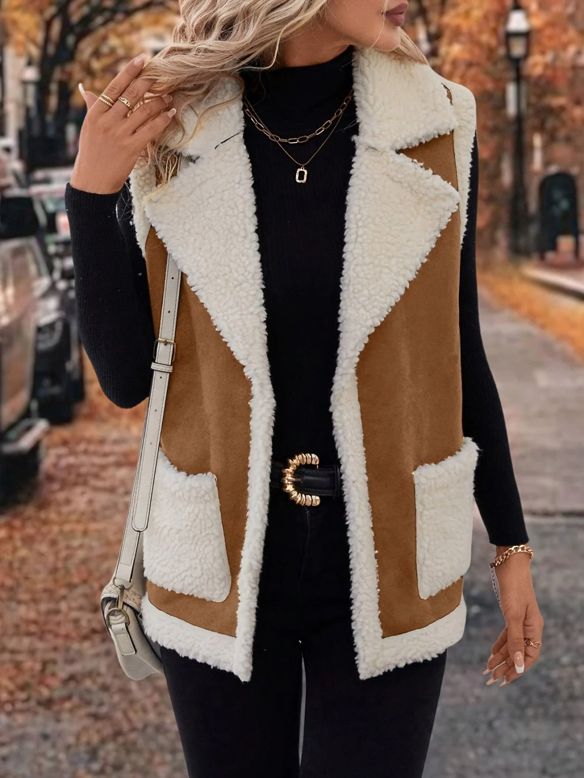 Bernice | Lambswool Gilet, Lapel Collar