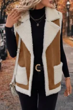 Bernice | Lambswool Gilet, Lapel Collar