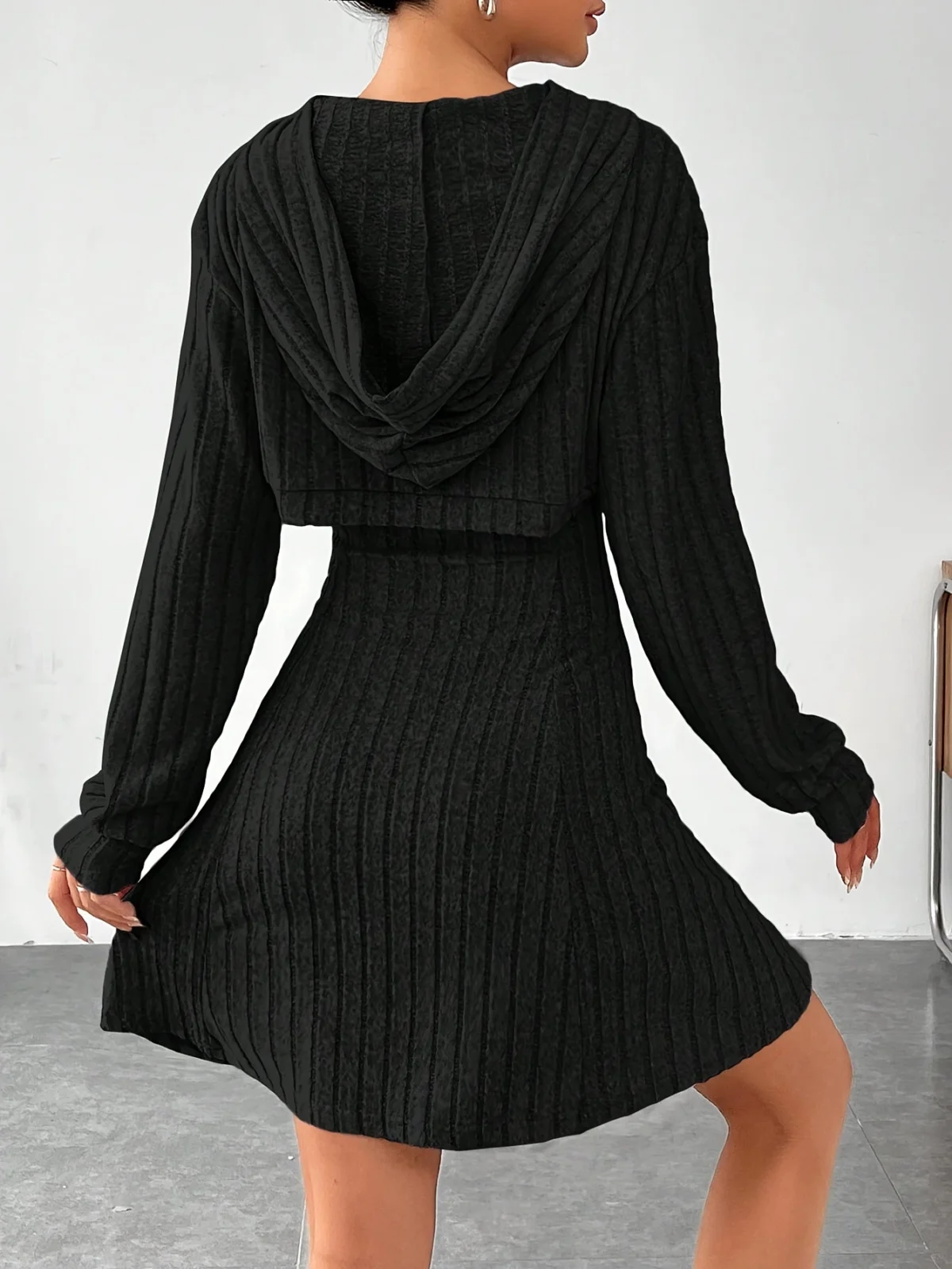 Valeda | Ribbed Sweater Knit Dress