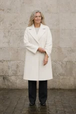 Célestine | Relaxed Wool Overcoat - White