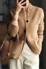 Florence | Stand Collar Viscose Sweater