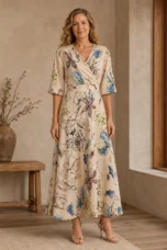 Constance | Floral Wrap Maxi Dress