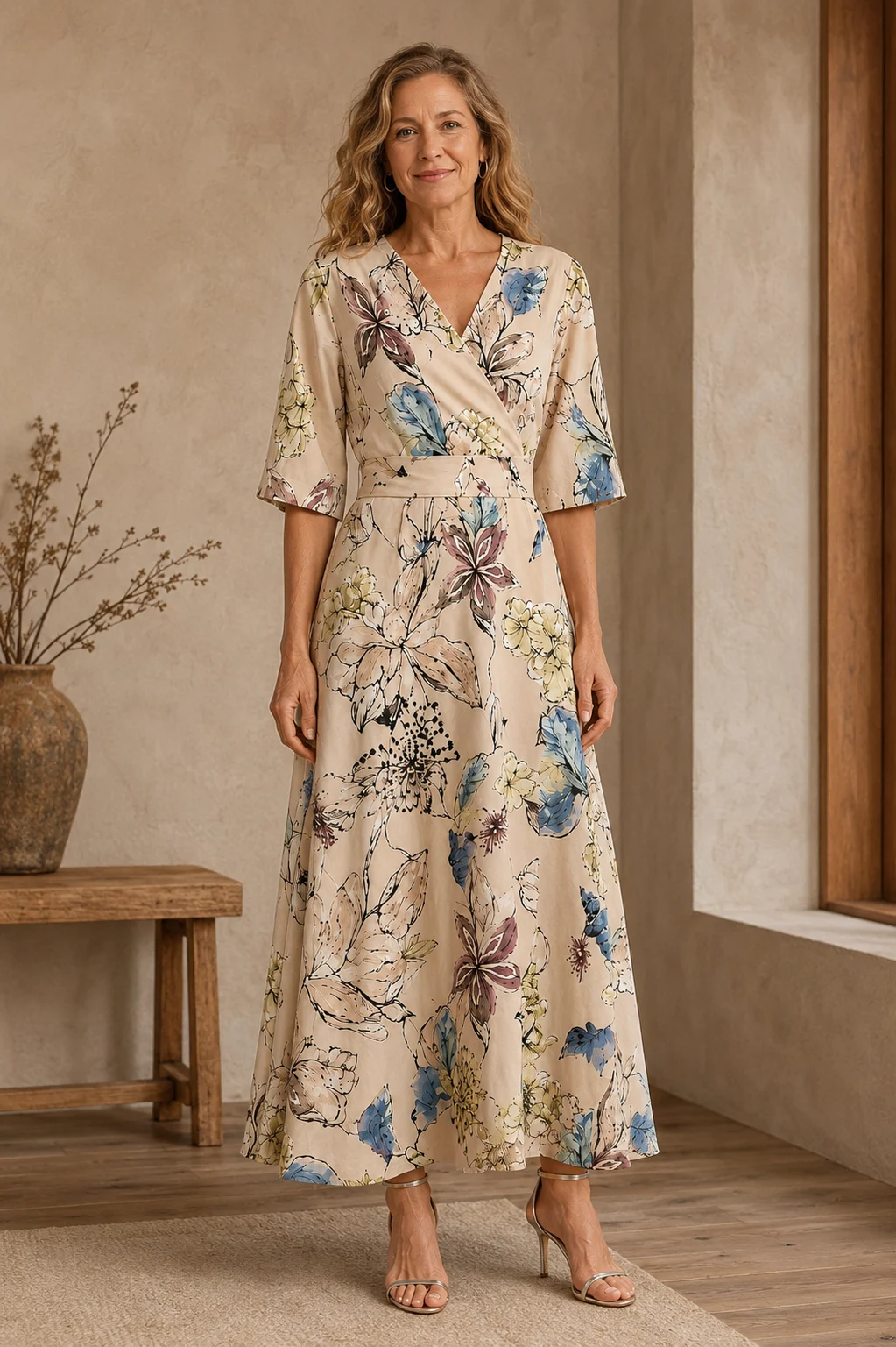 Constance | Floral Wrap Maxi Dress